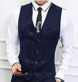 S-6XL Asia size mens 3 Piece Set ( men suit Jacket + Pant + Vest ) Wedding men Blazer Jacket with Waistcoat and Trousers