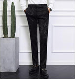 S-6XL Asia size mens 3 Piece Set ( men suit Jacket + Pant + Vest ) Wedding men Blazer Jacket with Waistcoat and Trousers